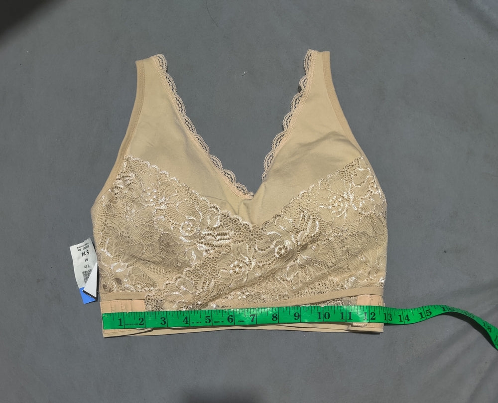 Caramia Women Cream Sport Bra 2XL