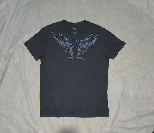 Armani Exchange Men Cotton Black T Shirt