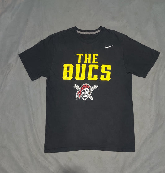 Nike Men Cotton Black T Shirt