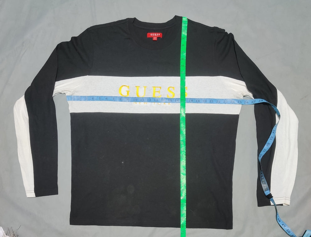 Guess Men Cotton Black T Shirt