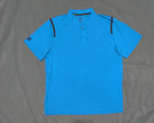 Under Armour Men Cotton Blue T Shirt