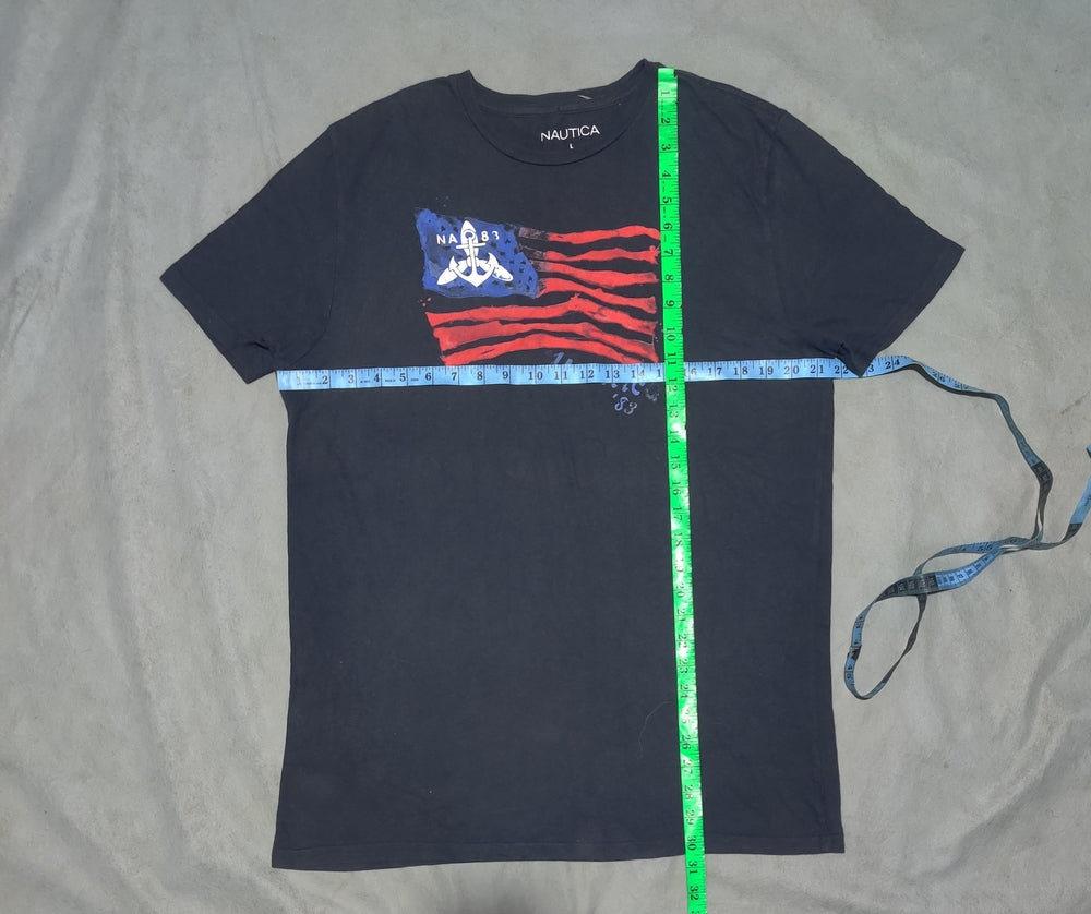 Nautica Men Cotton Blue T Shirt L – Preloved Labels (view 4)