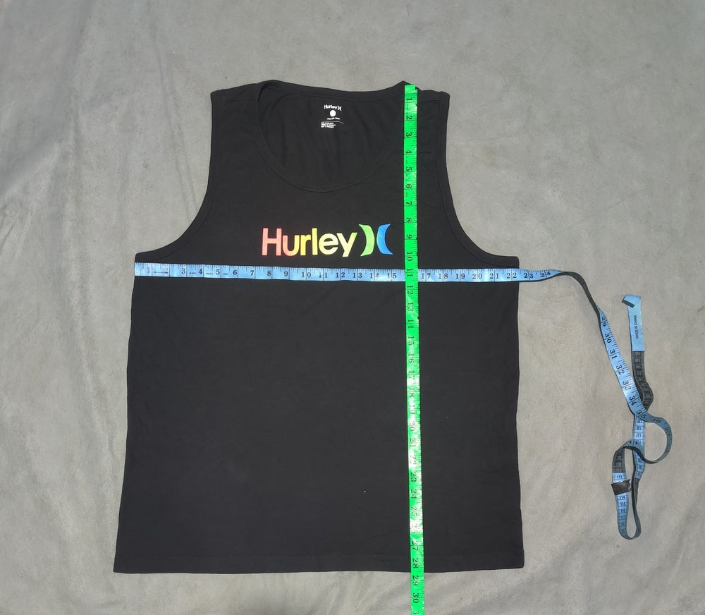 Hurley Men Cotton Black Vest T Shirt