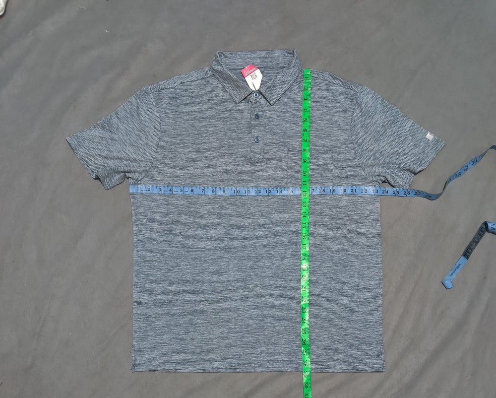 Russell Men Blue Sport Polo T Shirt XL