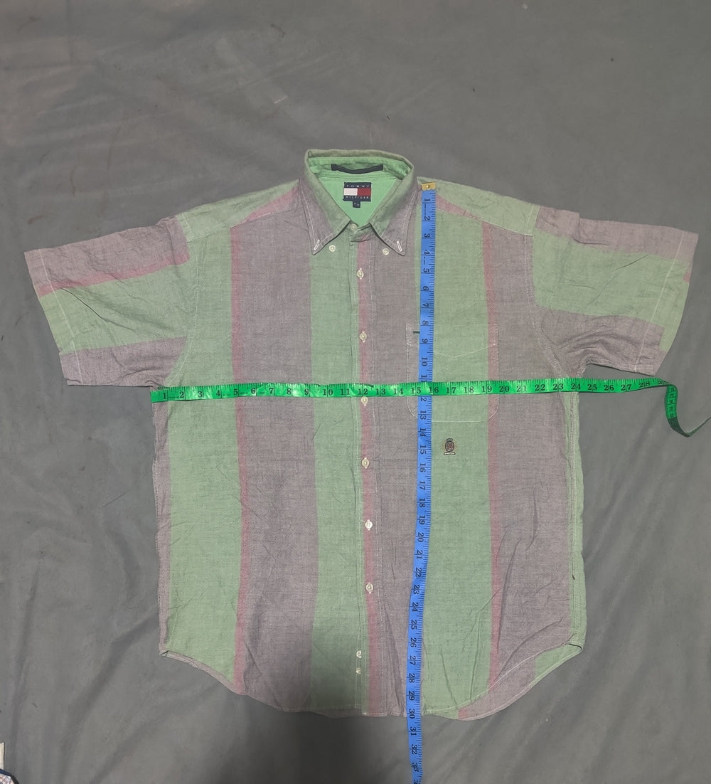 Tommy Hilfiger Men Cotton Green Shirt M