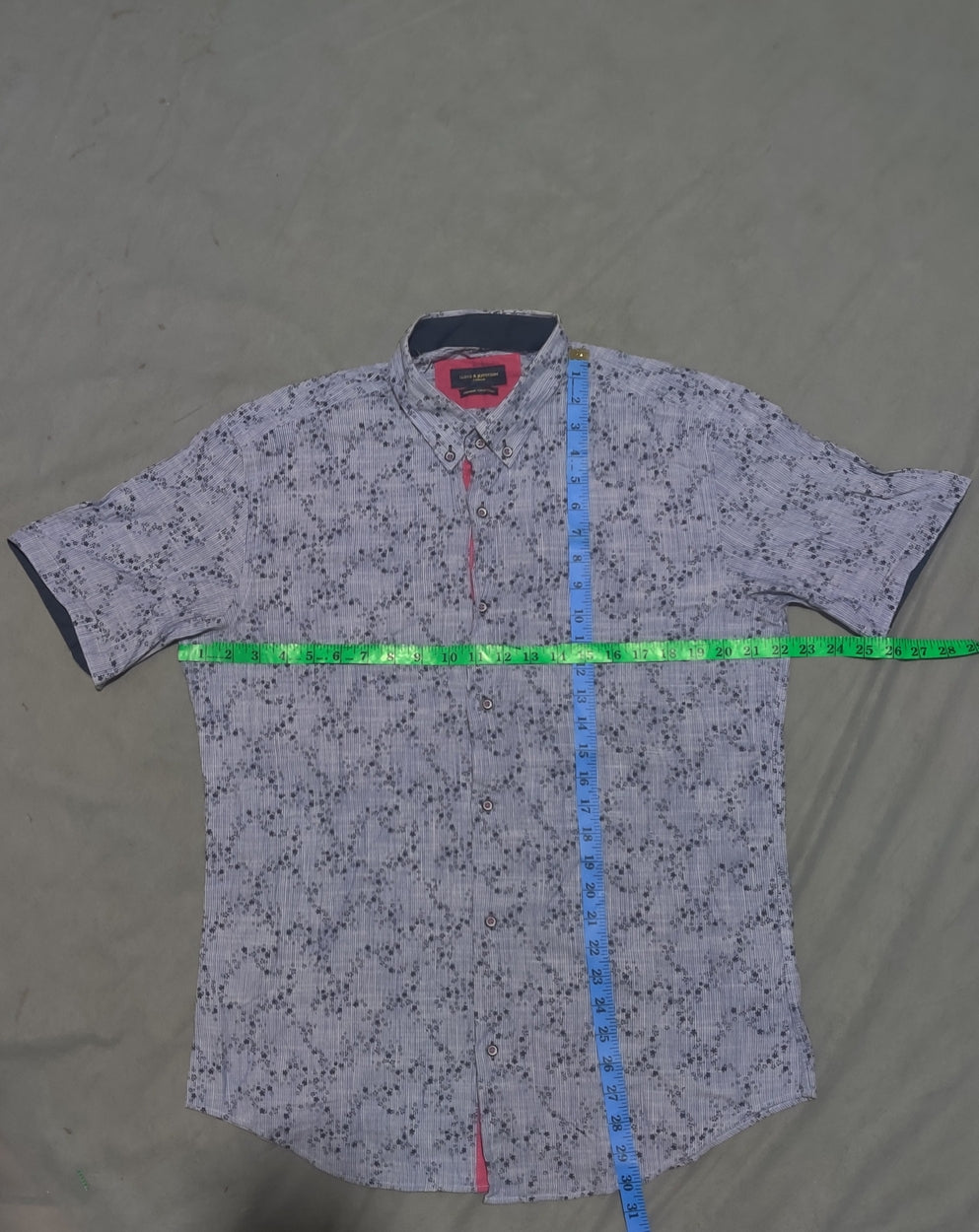 Lloyd & Jefferson Men Cotton Blue Shirt L