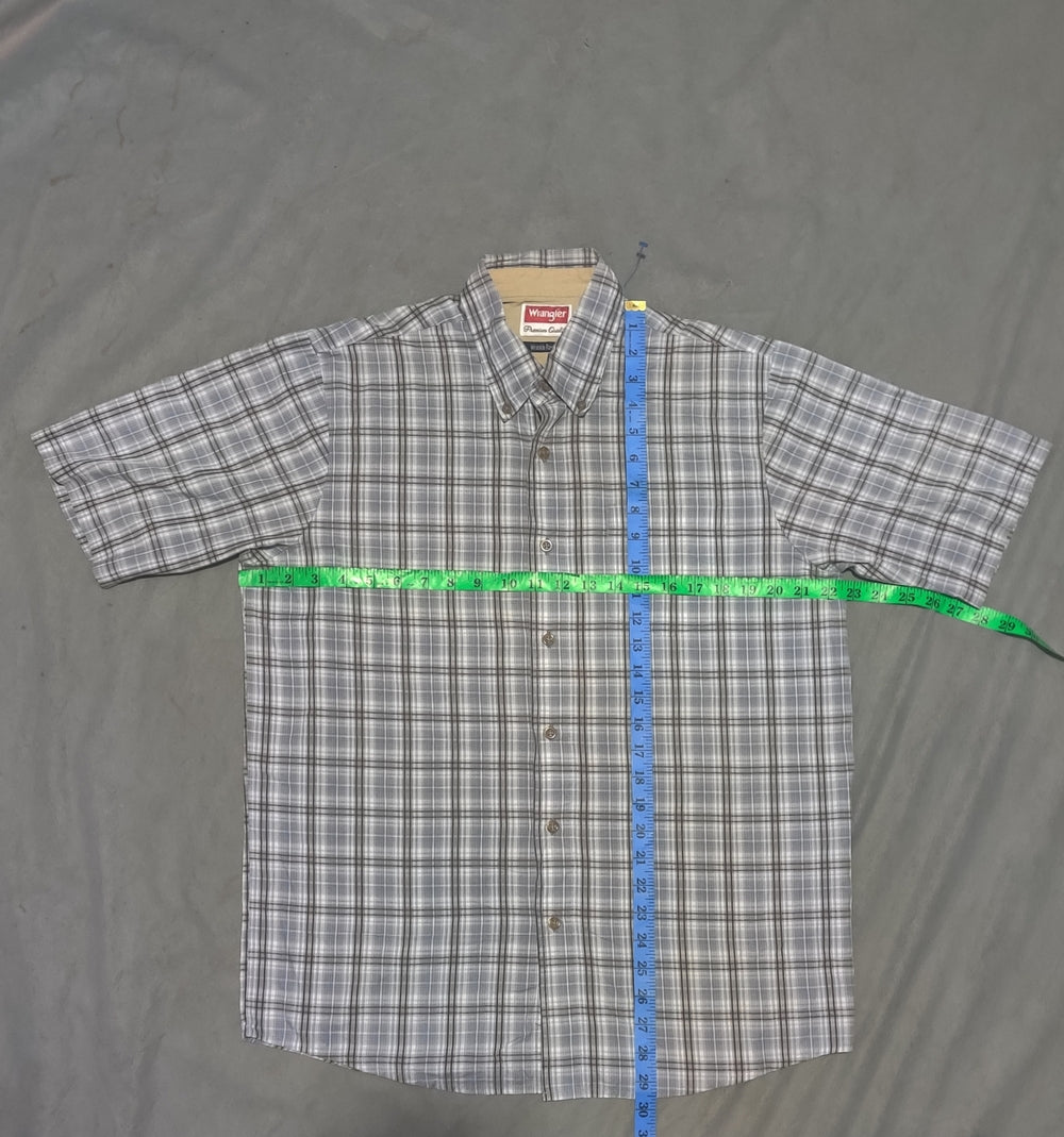 Wrangler Men Cotton Gray Shirt M