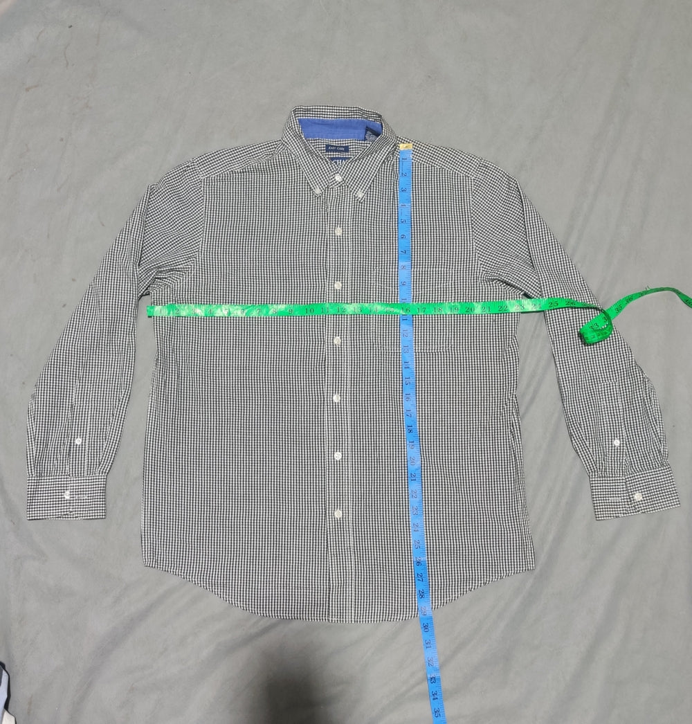 Chaps Men Cotton Black Shirt M