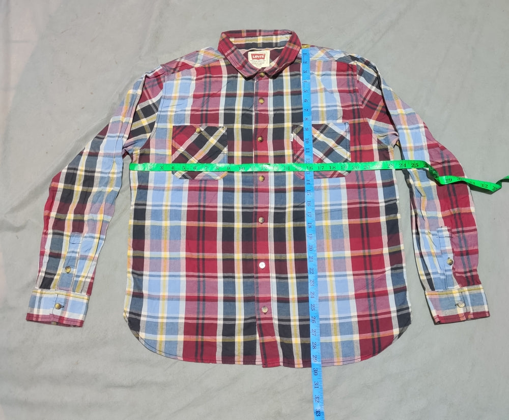 Levi's Men Cotton Red Shirt XL