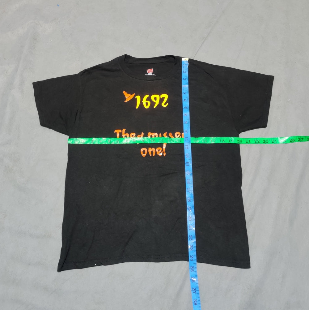Hanes Men Cotton Black T Shirt M