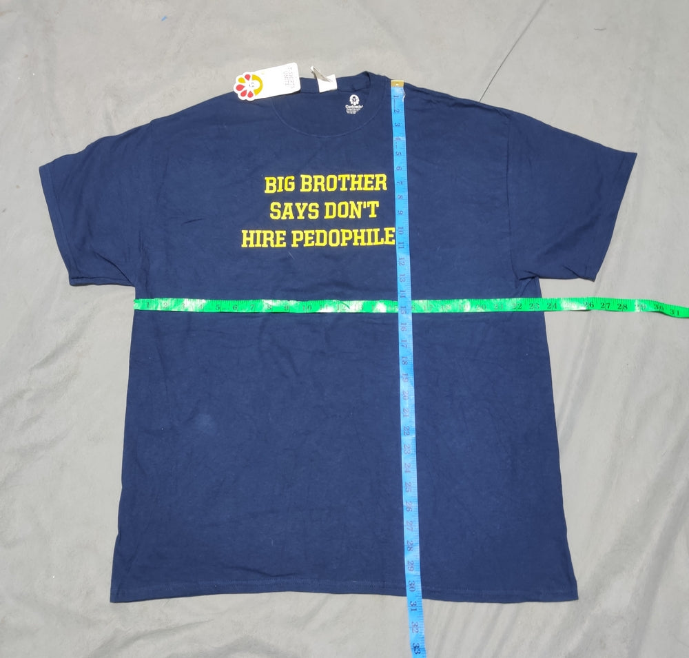 Gildan Men Cotton Blue T Shirt XL