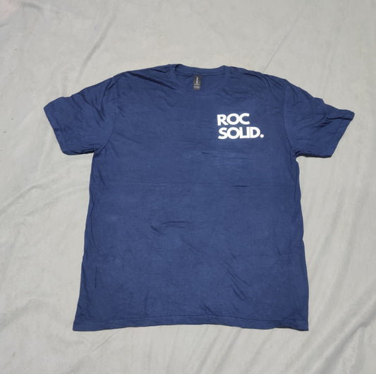 Gildan Men Cotton Blue T Shirt L