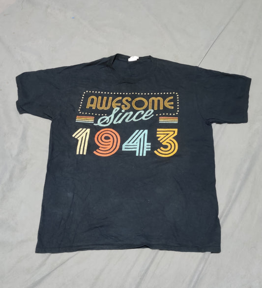 Port & Company Men Cotton Black T Shirt L
