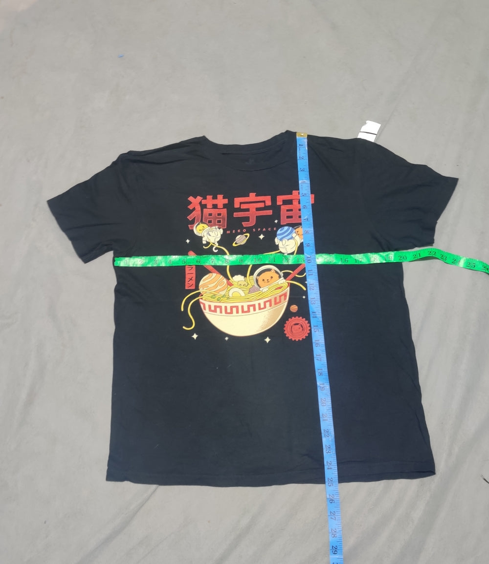 Threadless Men Cotton Black T Shirt M