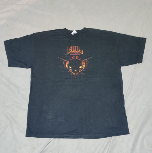 Gildan Men Cotton Black T Shirt XL