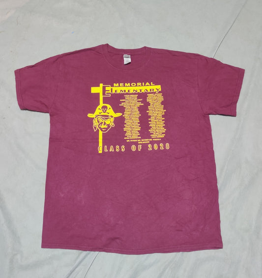 Gildan Men Cotton Maroon T Shirt L