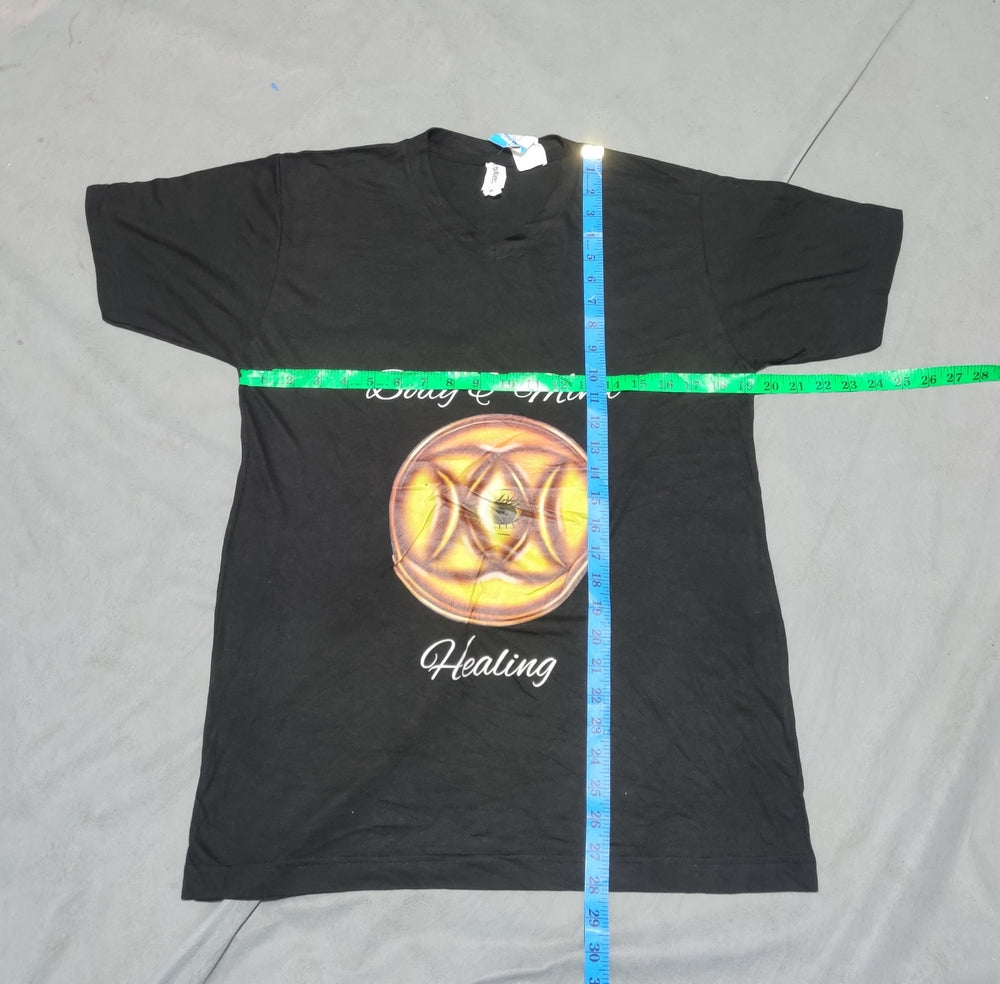 Tultex Men Cotton Black T Shirt M