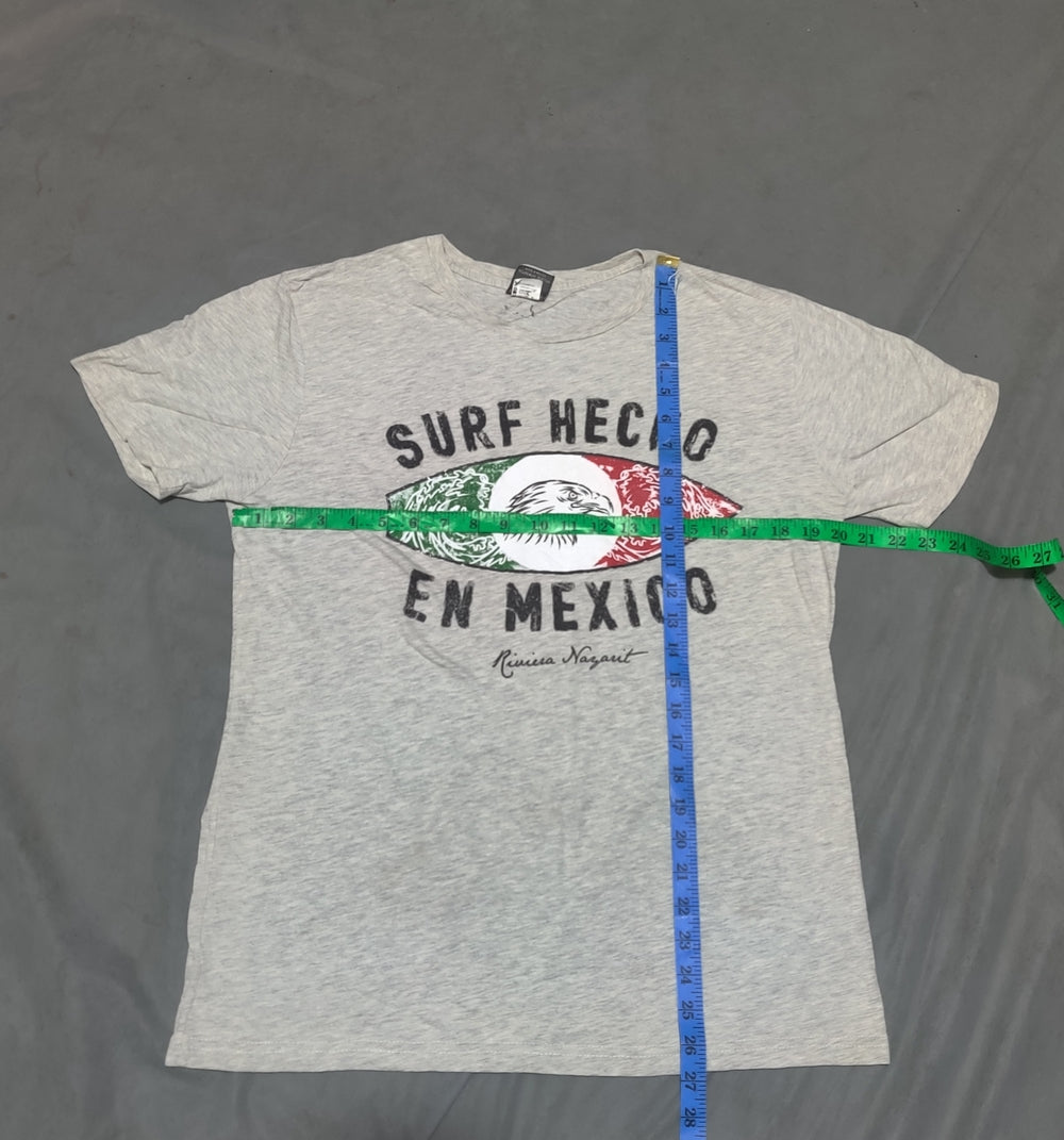 Papaya Company Men Cotton Gray T Shirt L