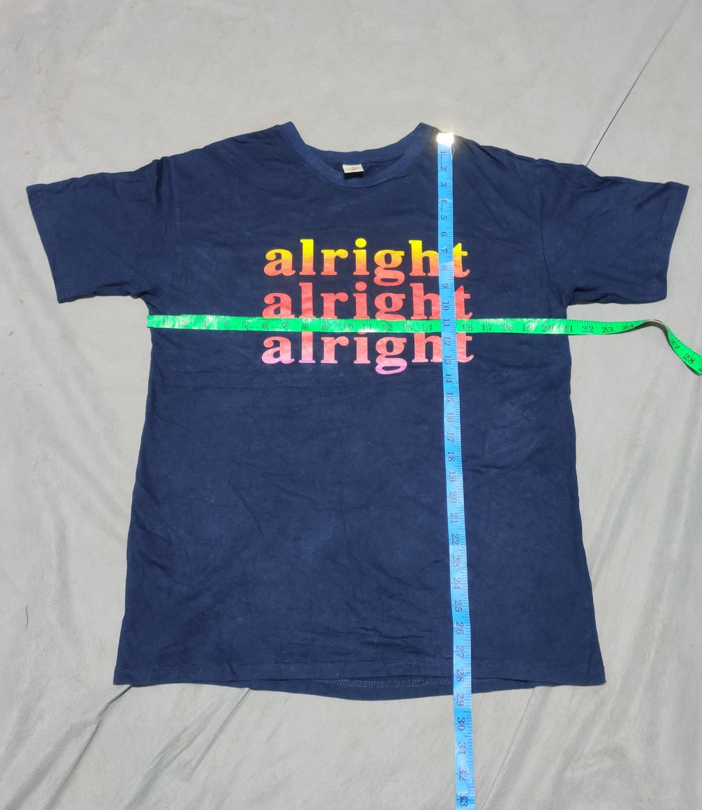 Tee Hag Men Cotton Blue T Shirt L