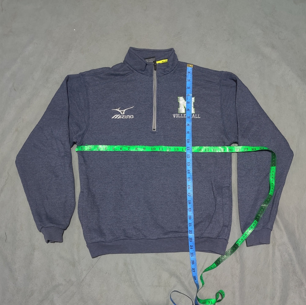 Mizuno Men Cotton Fleece Blue Sweatshirt XS