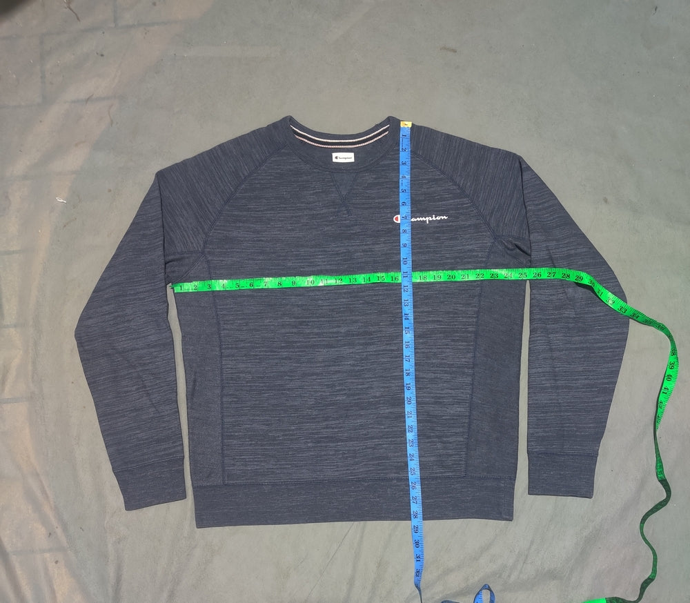 Champion Men Cotton Blue Sweatshirt L