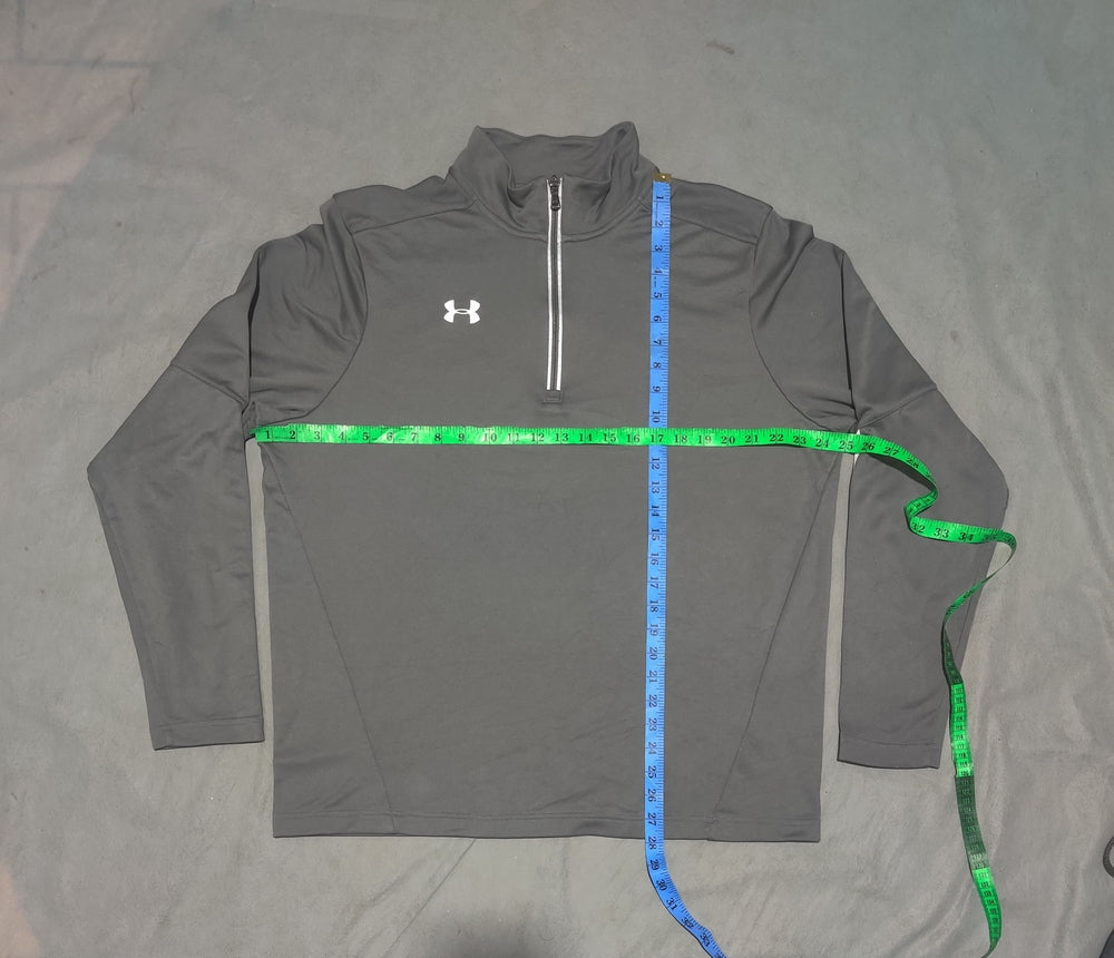 Under Armour Men Cotton Fleece Gray Sweatshirt L