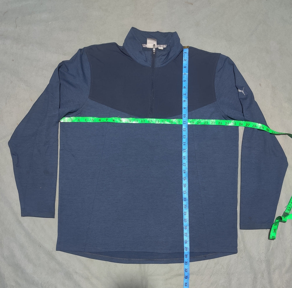 Puma Men Cotton Fleece Blue Sweatshirt 2XL