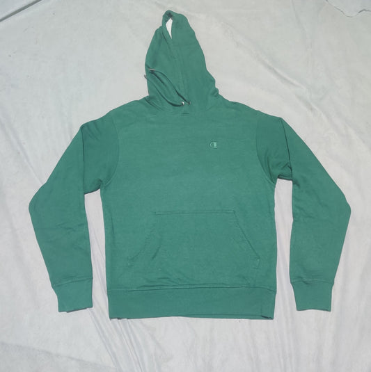 Champion Men Cotton Fleece Green Hoodie S