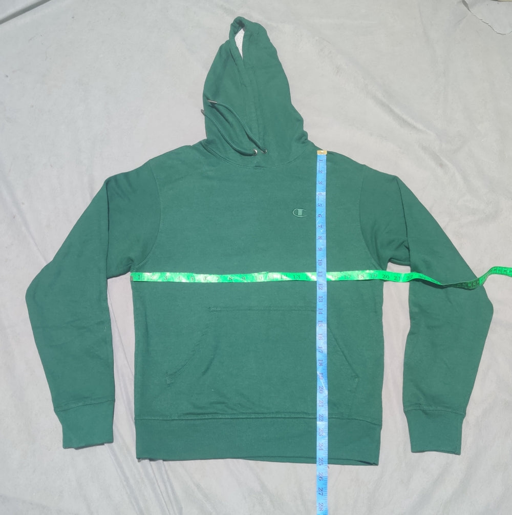Champion Men Cotton Fleece Green Hoodie S