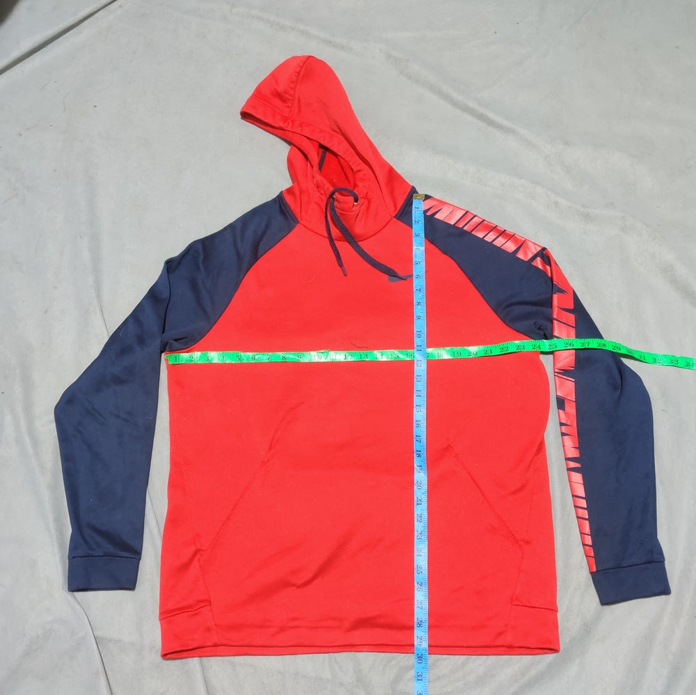 Nike Men Cotton Fleece Red Hoodie S