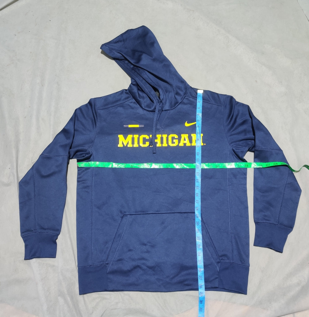 Nike Men Cotton Fleece Blue Hoodie L