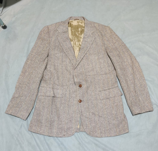 Tailored Classics Men Wool Cream Coat M