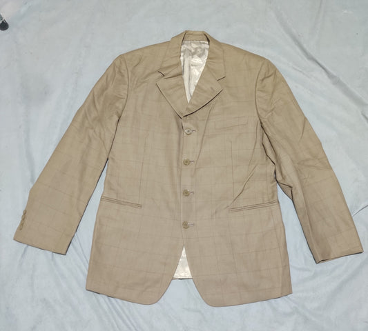Itali Uomo Men Cotton Brown Coat M