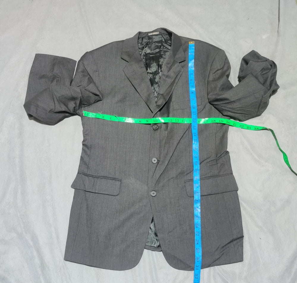 Stafford Men Cotton Gray Coat M