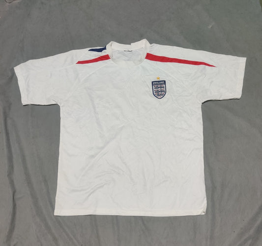 England Men Sport White T Shirt M