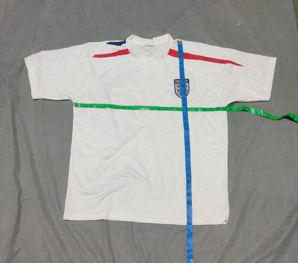 England Men Sport White T Shirt M