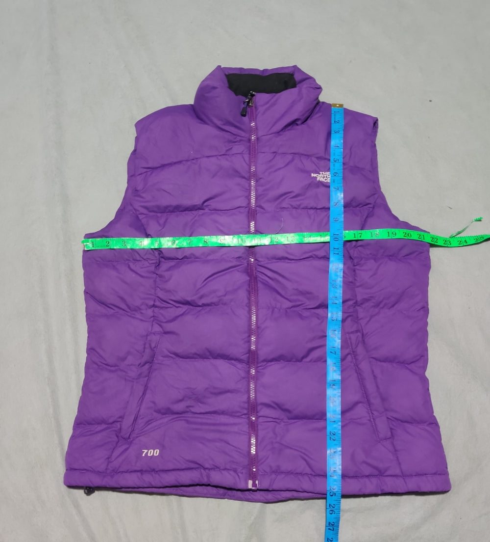 The North Face 700 fill Women Purple Vest Puffer Jacket