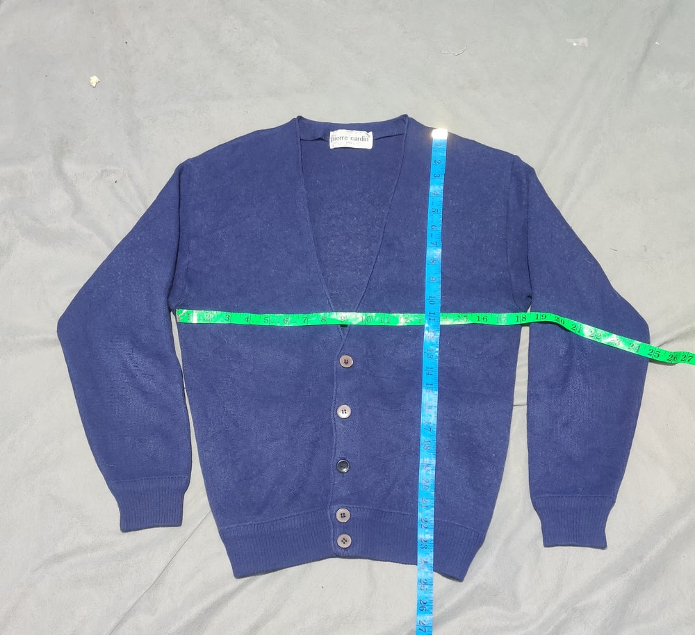 Pierre Cardin Women Cotton Fleece Blue Sweater M