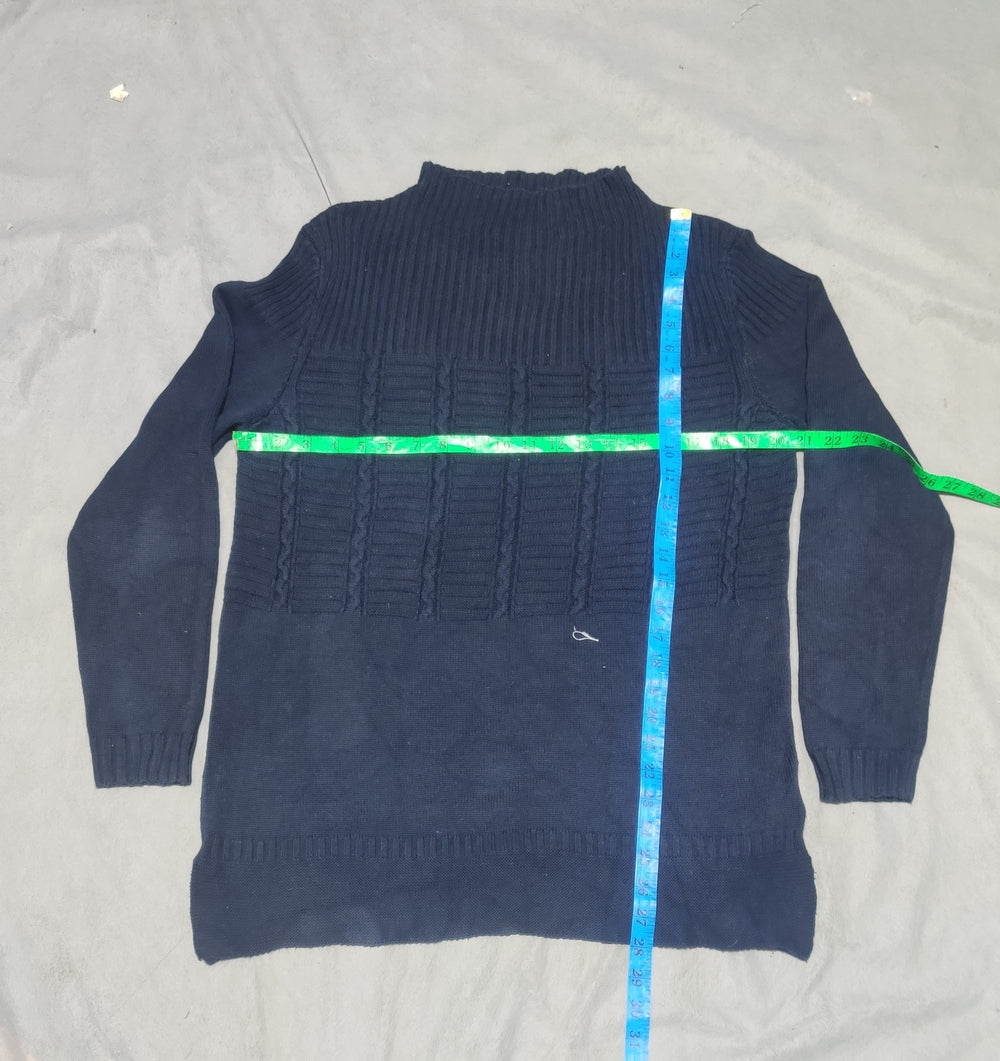 Barbour Women Cotton Fleece Blue Sweater M