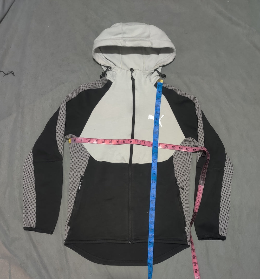 Puma Women Gray Cotton Zipper S