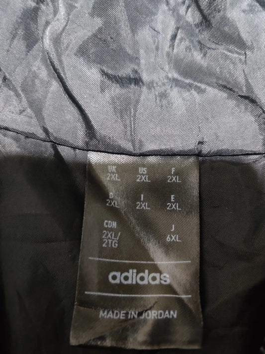 Adidas Men Polyester Black White Jacket 2X Large