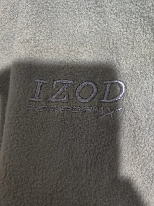 Izod Men Wool Green Zipper XL