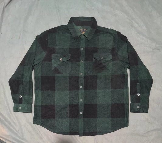 Freedon Foundry Men Polyester Navy Black Brown Flannel Shirt 2XL
