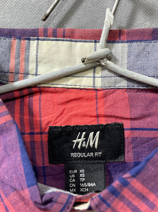 H&M Multi Cotton Shirt For Men XS