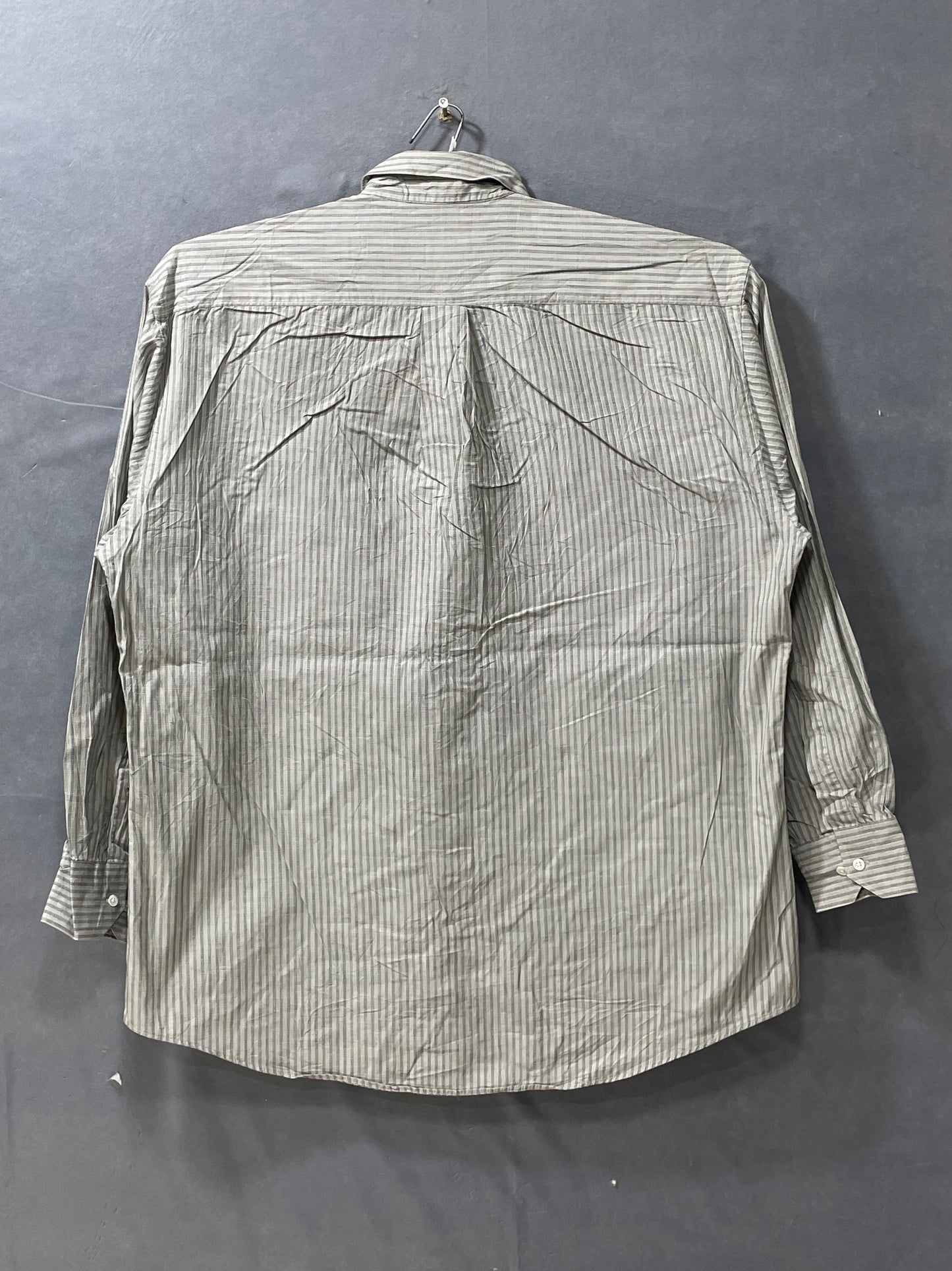 Boss Gray Cotton Shirt For Men X Large