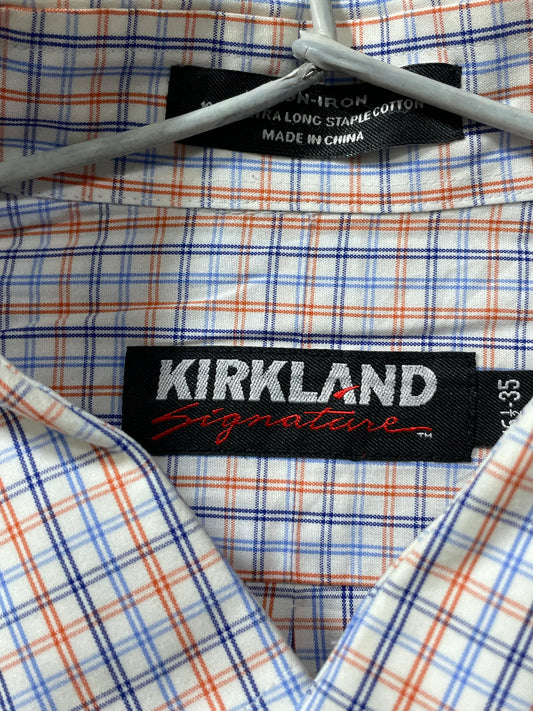 Kirkland White Cotton Shirt For Men X Large