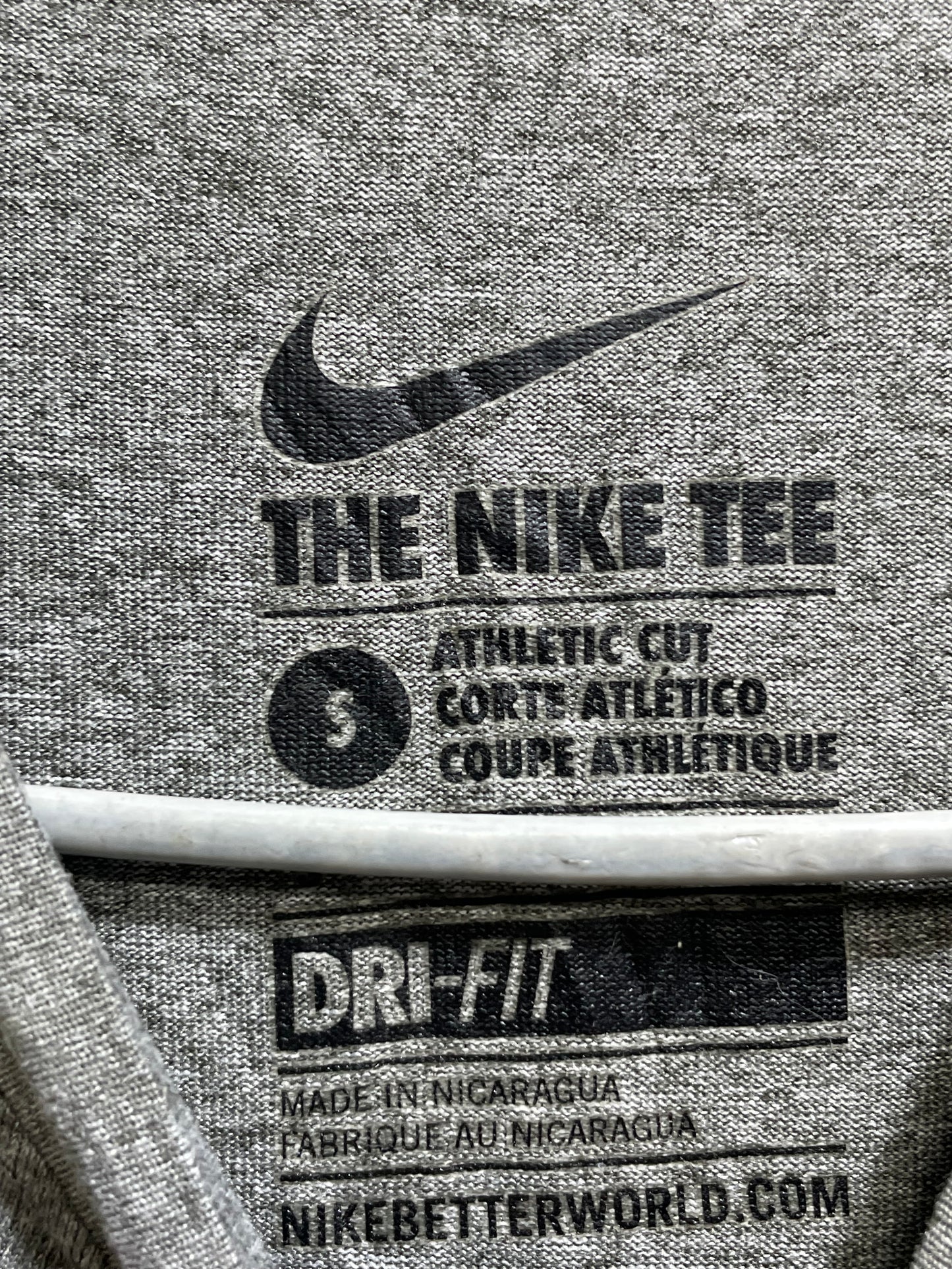 Nike Gray For Men Sports T Shirt S