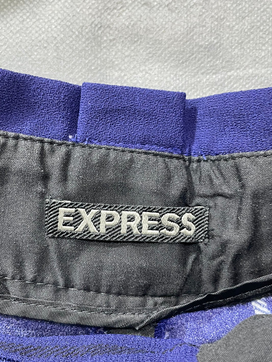 Express Blue Polyester Fancy Pajama For Women Medium