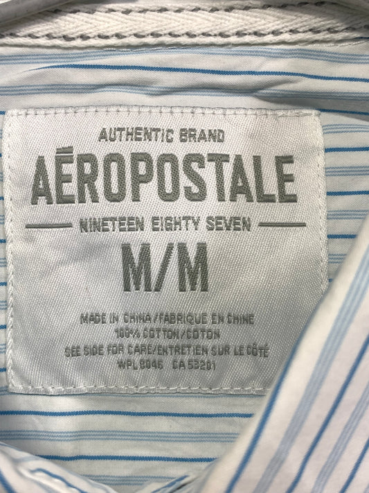 Aeropostale Branded Original White Cotton Shirt For Men
