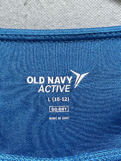 Old Navy Blue Sports Stretch Gym tights For Kids 12 Years